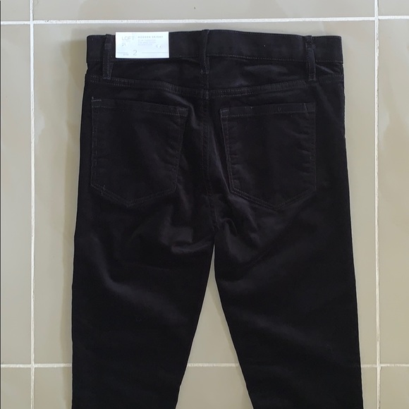 NWT LOFT Velvet Skinny Pants - Picture 5 of 7